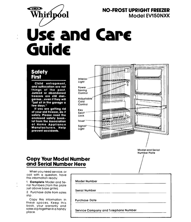 Whirlpool EV150NXK User manual