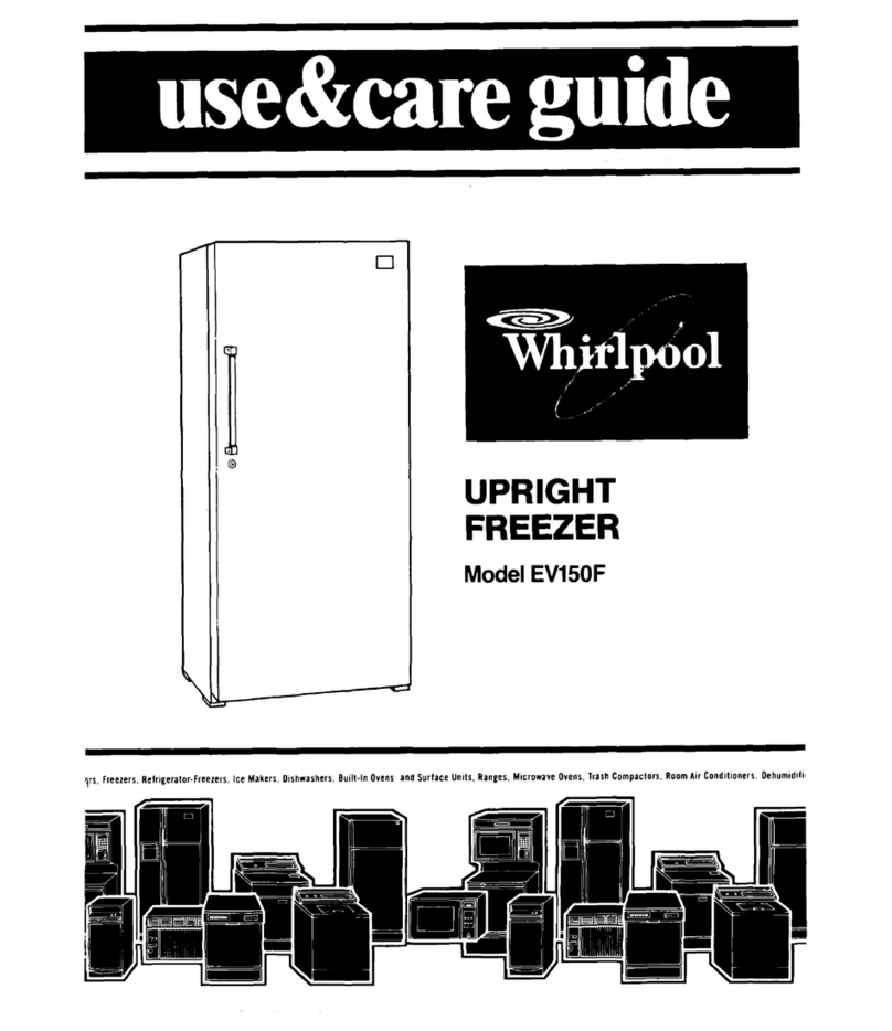 Whirlpool EV150F Use and care guide