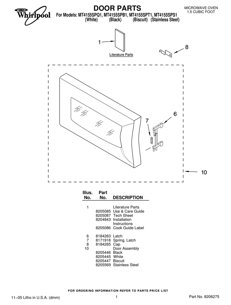 Whirlpool MT4155SPB1 parts list
