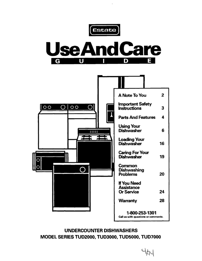 Whirlpool TUD2000 Installation instructions