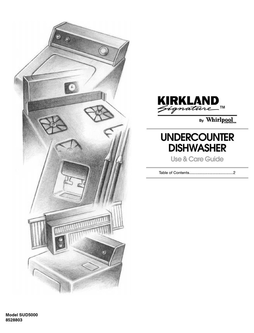 Whirlpool Kirkland Signature SUD5000 Use and care guide