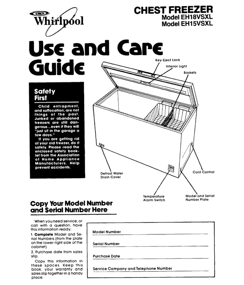 Whirlpool EH15VSXL User manual
