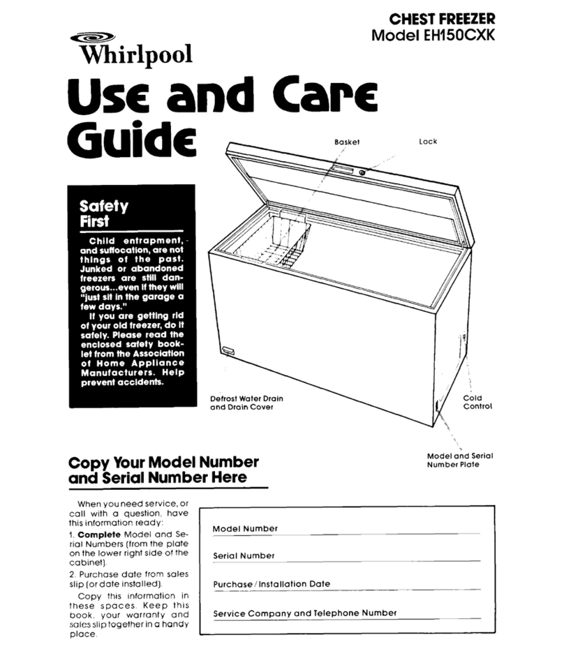 Whirlpool EH15OCXK User manual