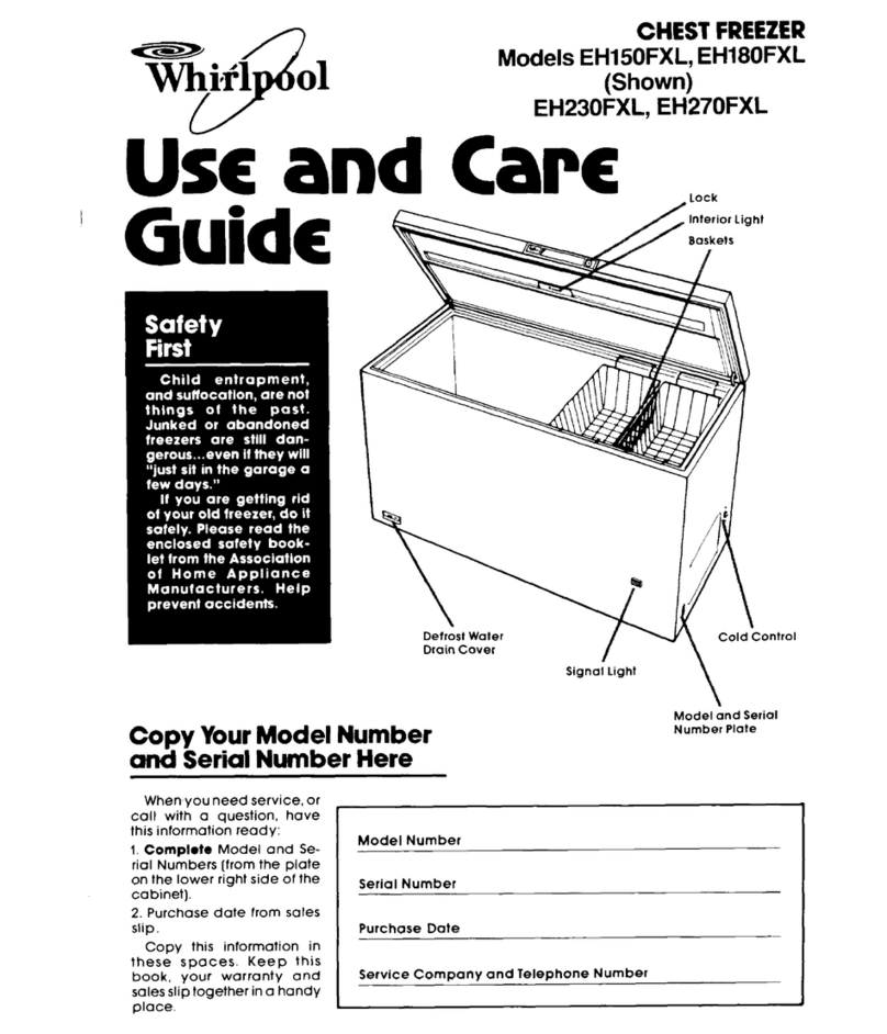 Whirlpool EH180FXL User manual Whirlpool EH180FXL User manual
