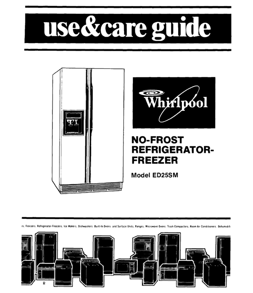 Whirlpool ED25SMIII User manual