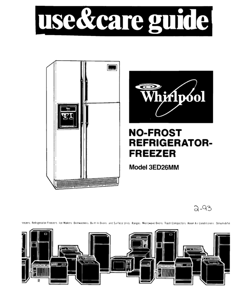 Whirlpool 3ED26MM Use & care guide