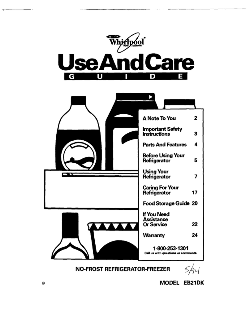 Whirlpool B2lDK User manual