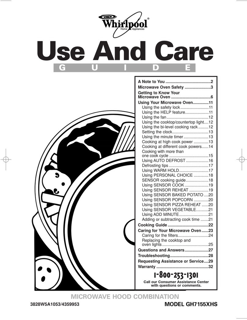 Whirlpool GH7155XHS Use and care guide