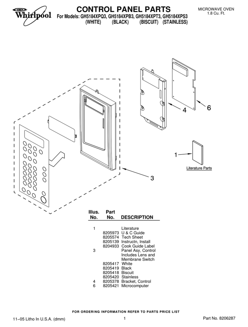 Whirlpool GH5184XPB3 parts list