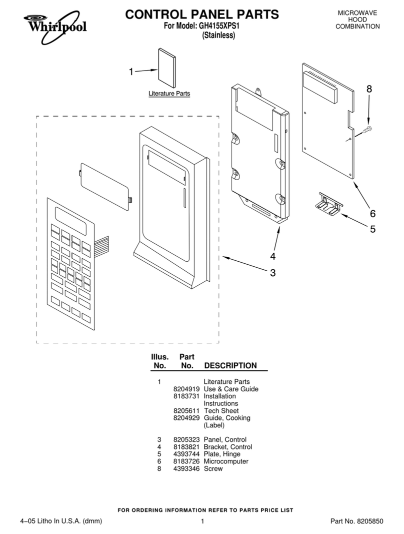 Whirlpool GH4155XPS1 parts manual