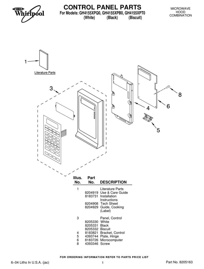 Whirlpool GH4155XPB0 User manual