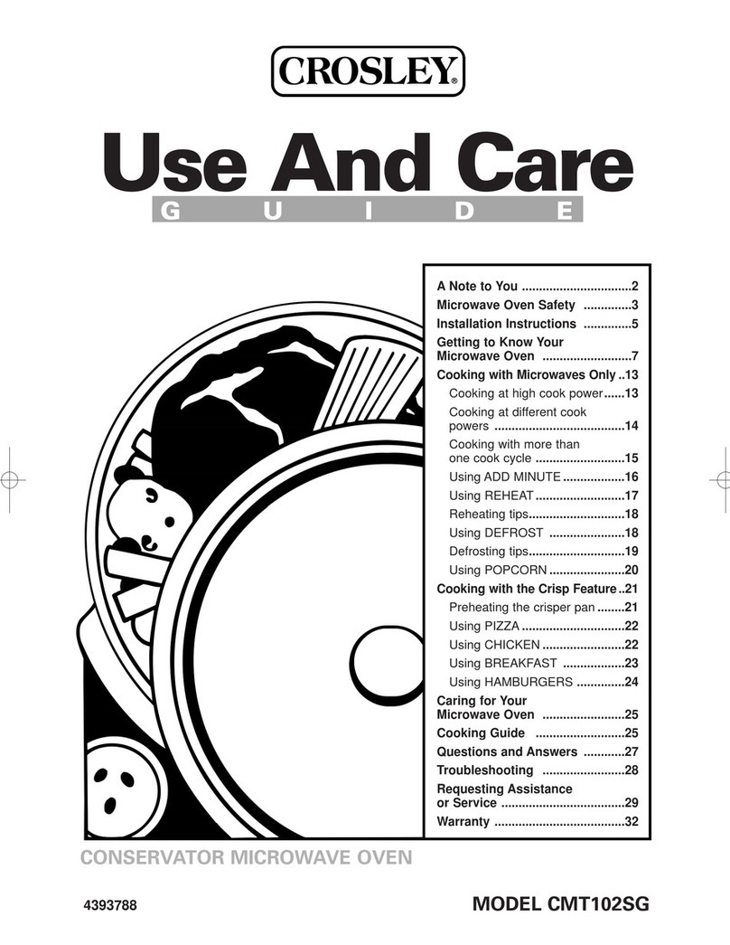 Crosley CMT102SG User manual