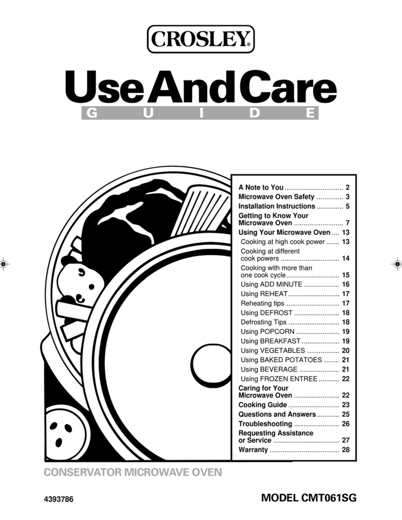 Whirlpool CMT061SG Use and care guide