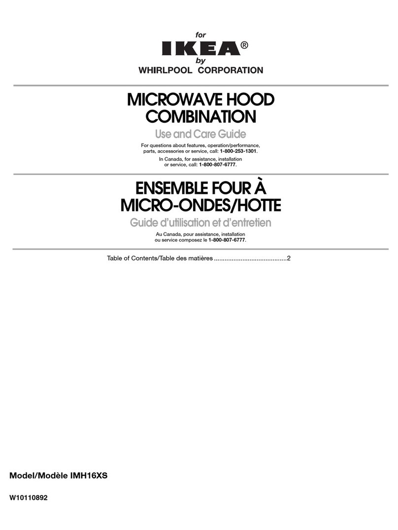 Whirlpool IMH16XS User manual
