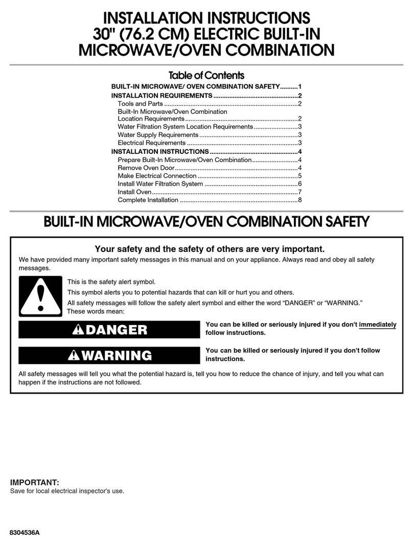 Whirlpool KEHU309SSS installation instructions