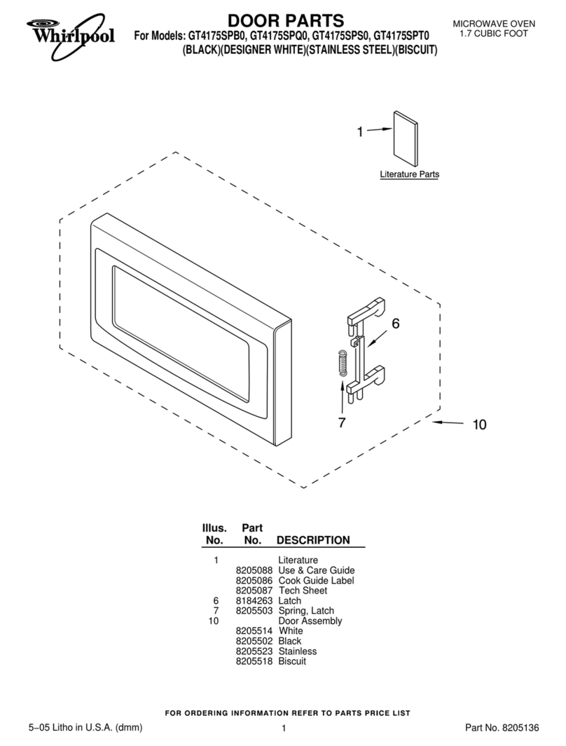 Whirlpool GT4175SPB0 parts list
