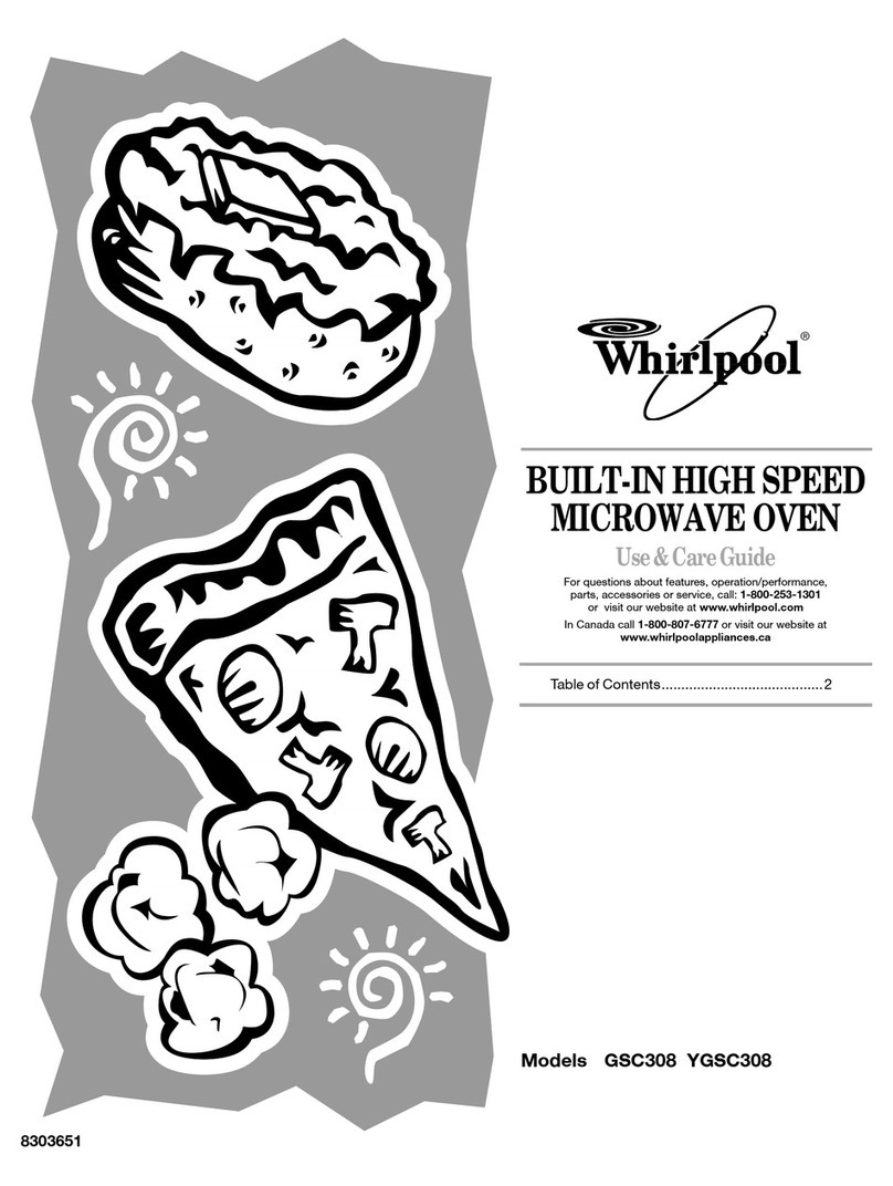 Whirlpool YGSC308 Use and care guide