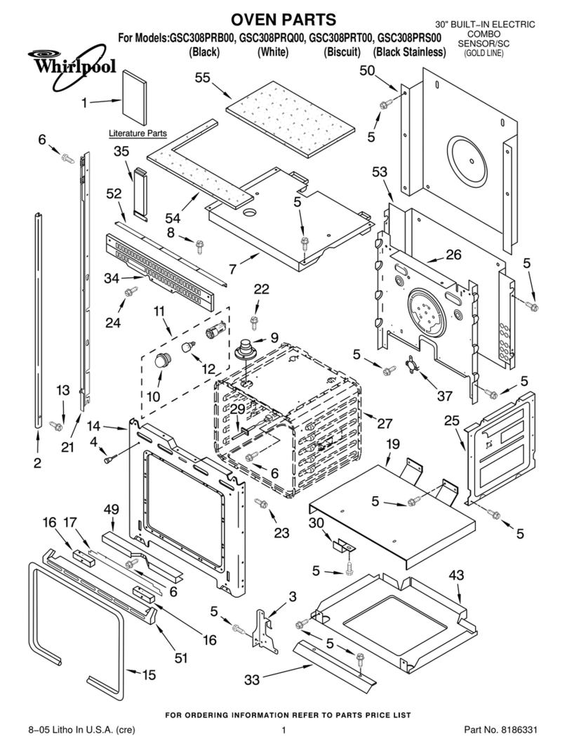 Whirlpool GSC308 PRS00 parts list