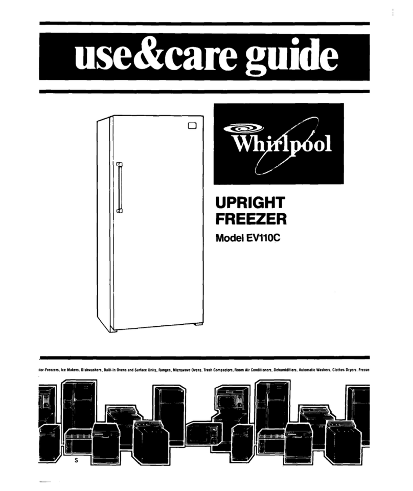 Whirlpool EVllOC Use and care guide