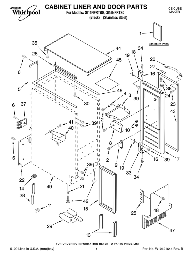Whirlpool GI15NFRTB0 parts manual