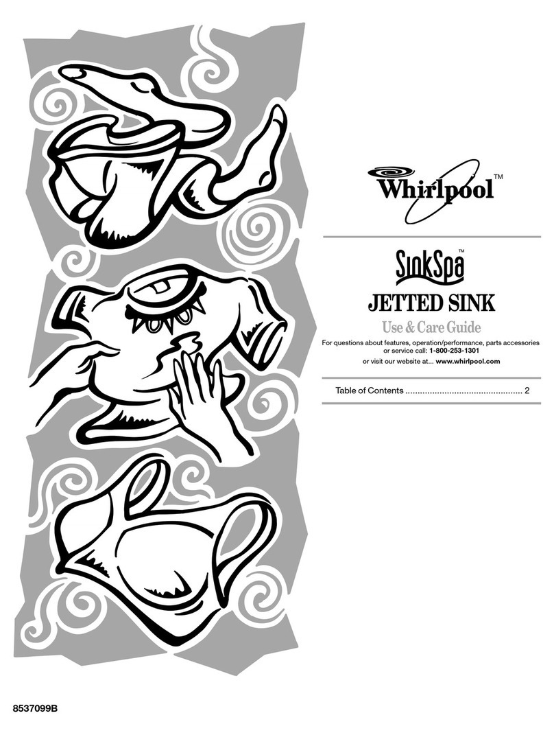 Whirlpool Sink User manual