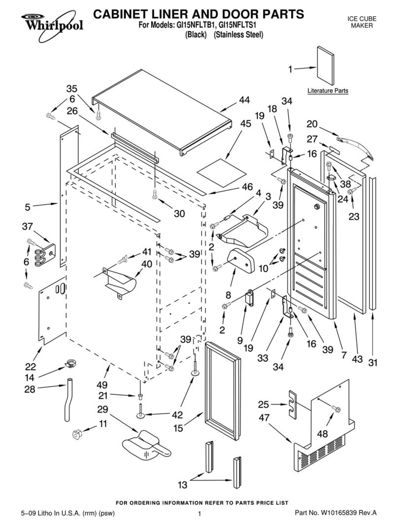 Whirlpool GI15NFLTB1 parts list