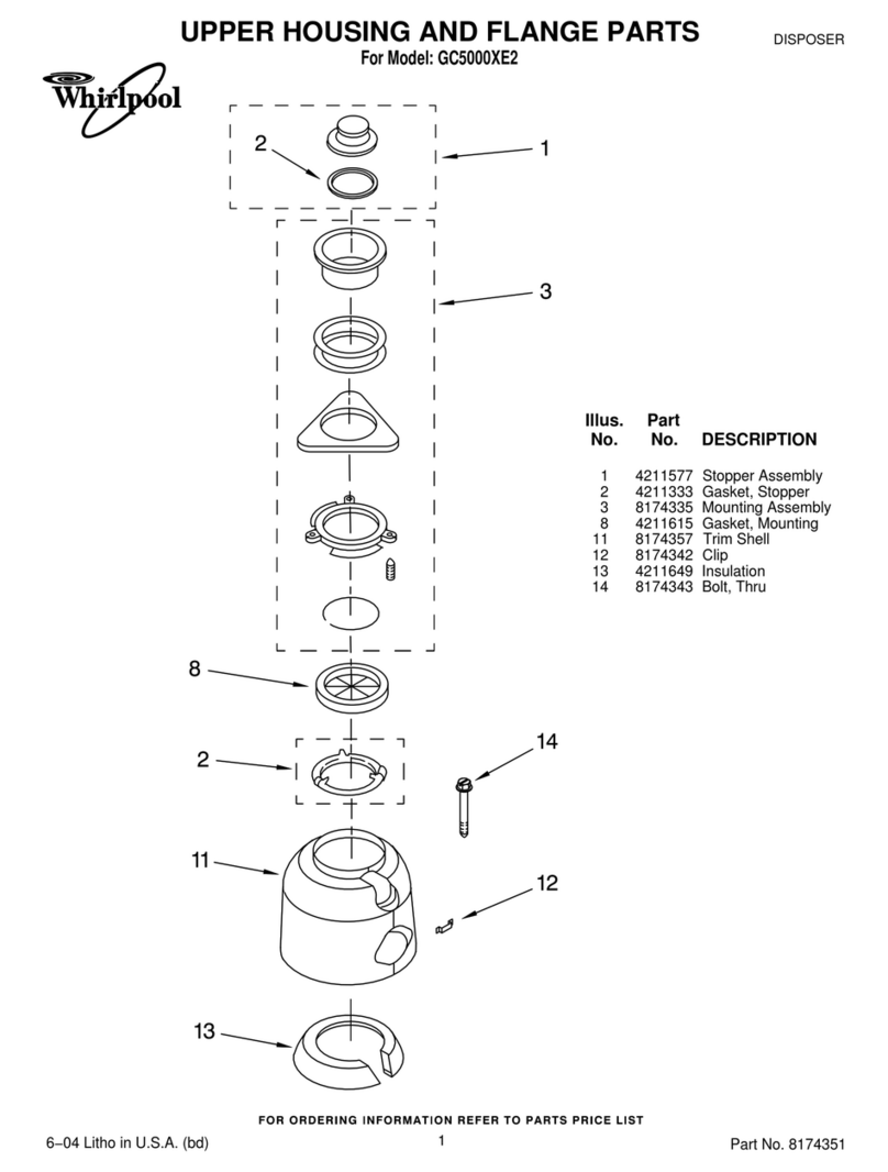Whirlpool GC5000XE2 parts list