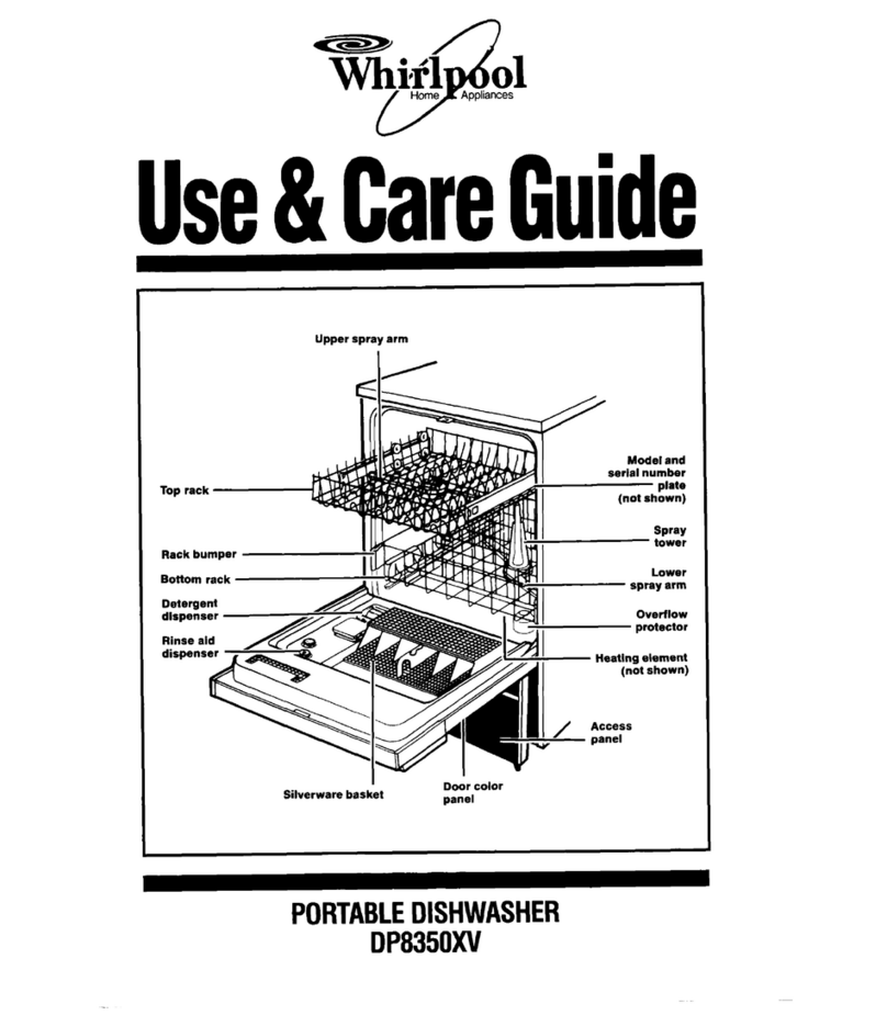 Whirlpool DP8350XV User manual