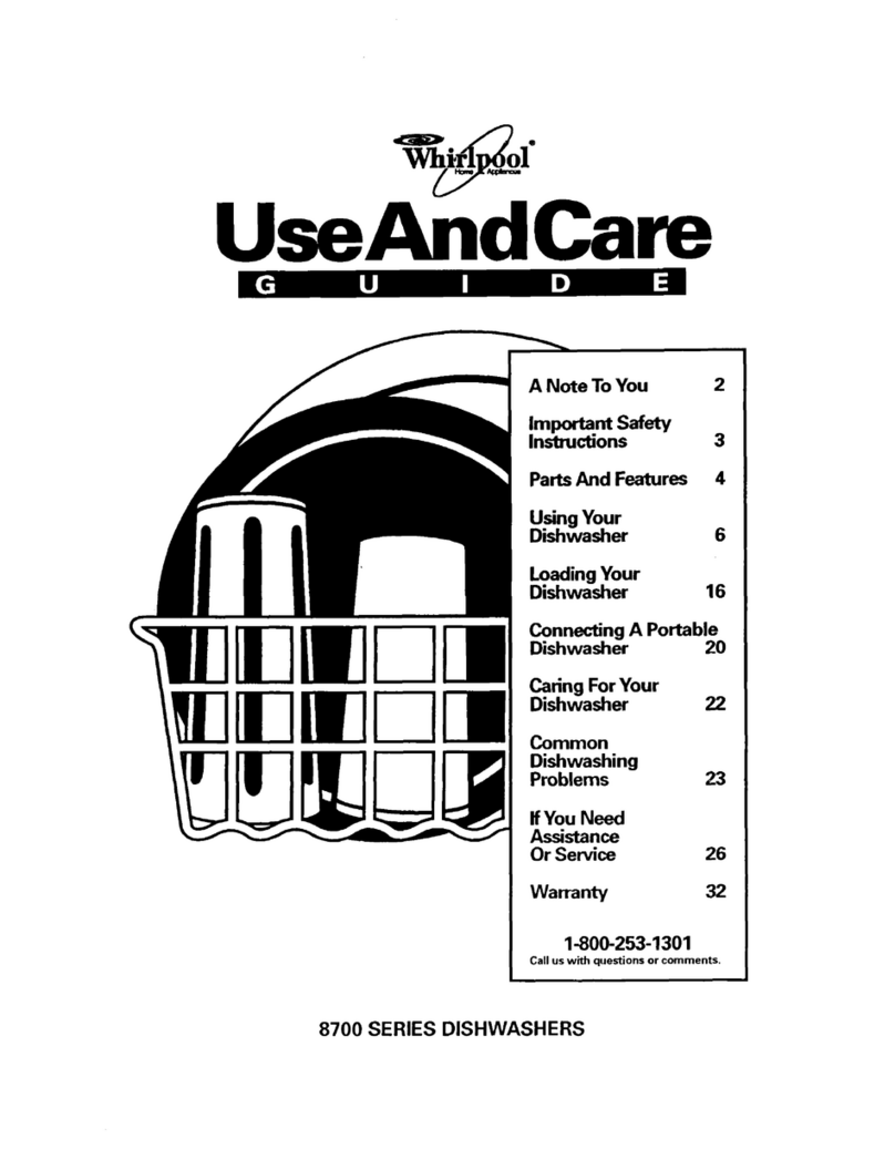 Whirlpool DISHWASHERS User manual