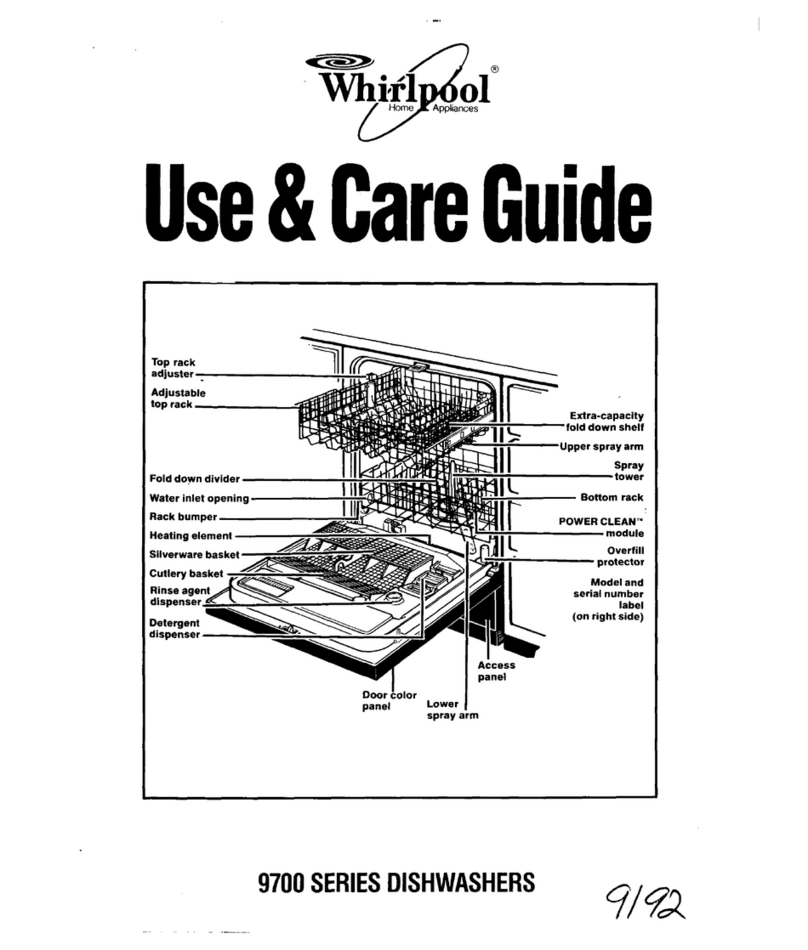 Whirlpool 9700 Series Use and care guide