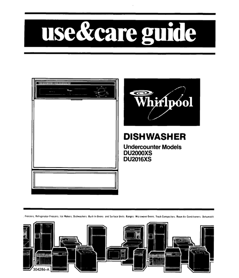Whirlpool DU2000XS Use & care guide