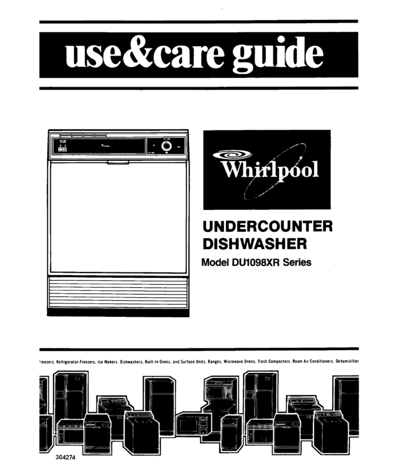 Whirlpool DU1098XR Series User manual
