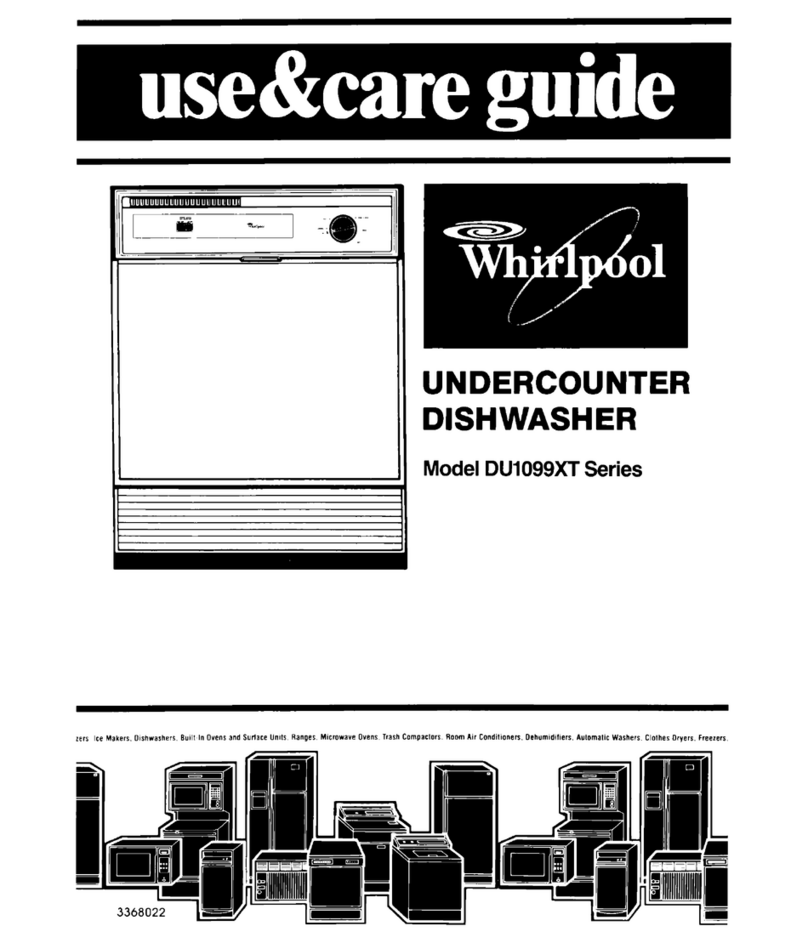 Whirlpool DU1099XT Series Use & care guide