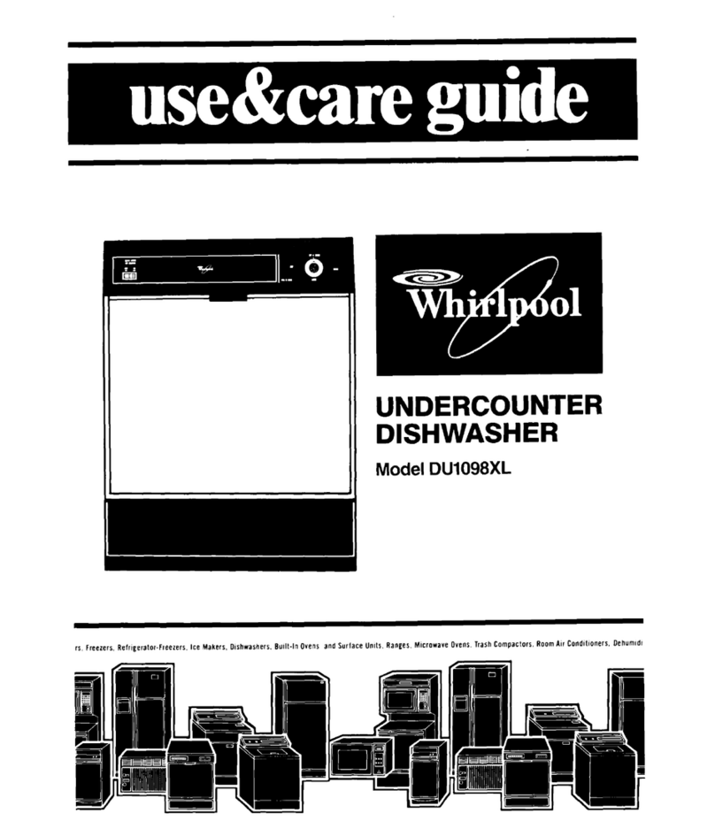 Whirlpool DU1098XL Use & care guide