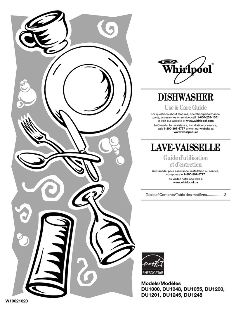 Whirlpool DU1000 User manual