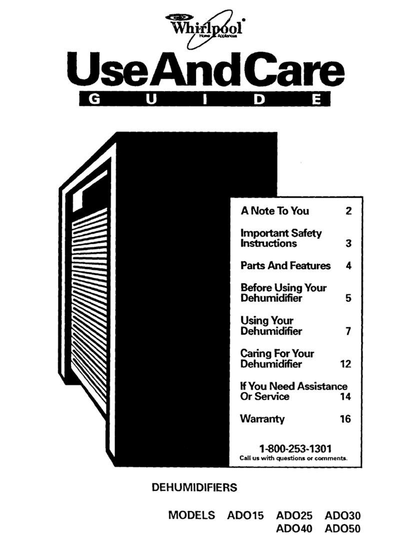 Whirlpool ADO15 Use and care guide