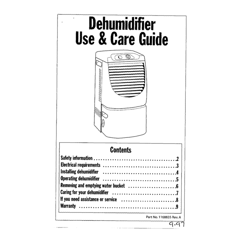 Whirlpool DH25G0 Use and care guide