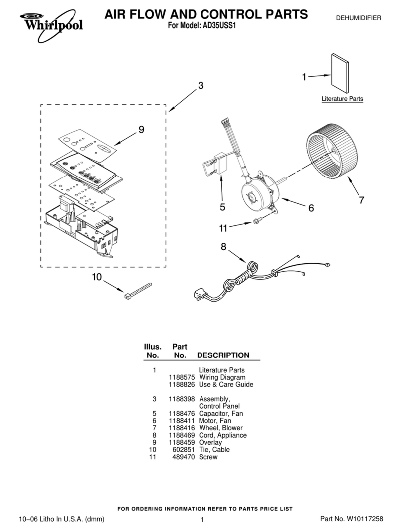 Whirlpool AD35USS1 parts list