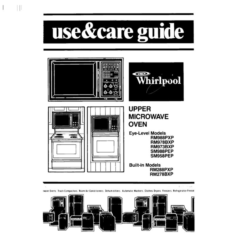 Whirlpool SM988PEP Use & care guide