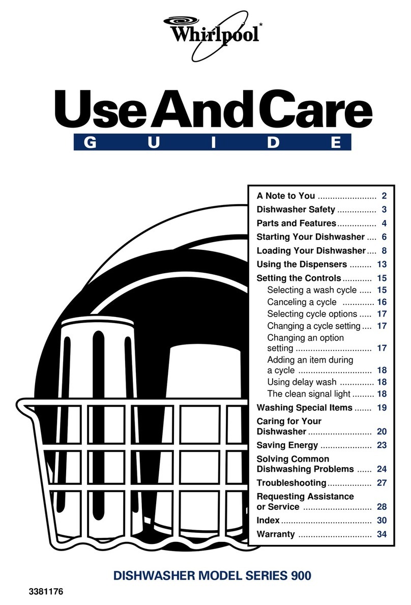 Whirlpool 900 SERIES Use and care guide