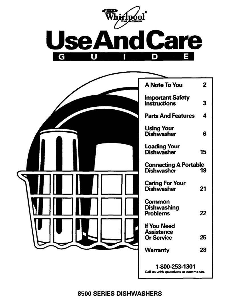 Whirlpool 8500 SERIES Use and care guide