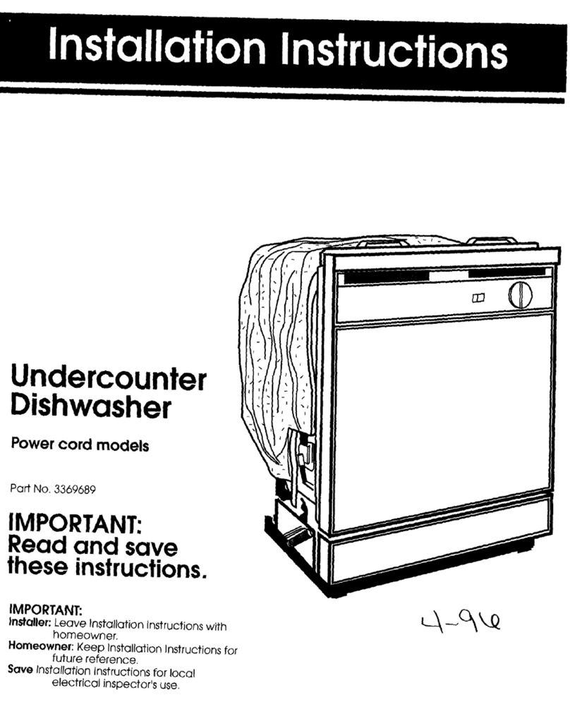 Whirlpool 801 Series User manual Whirlpool 801 Series User manual