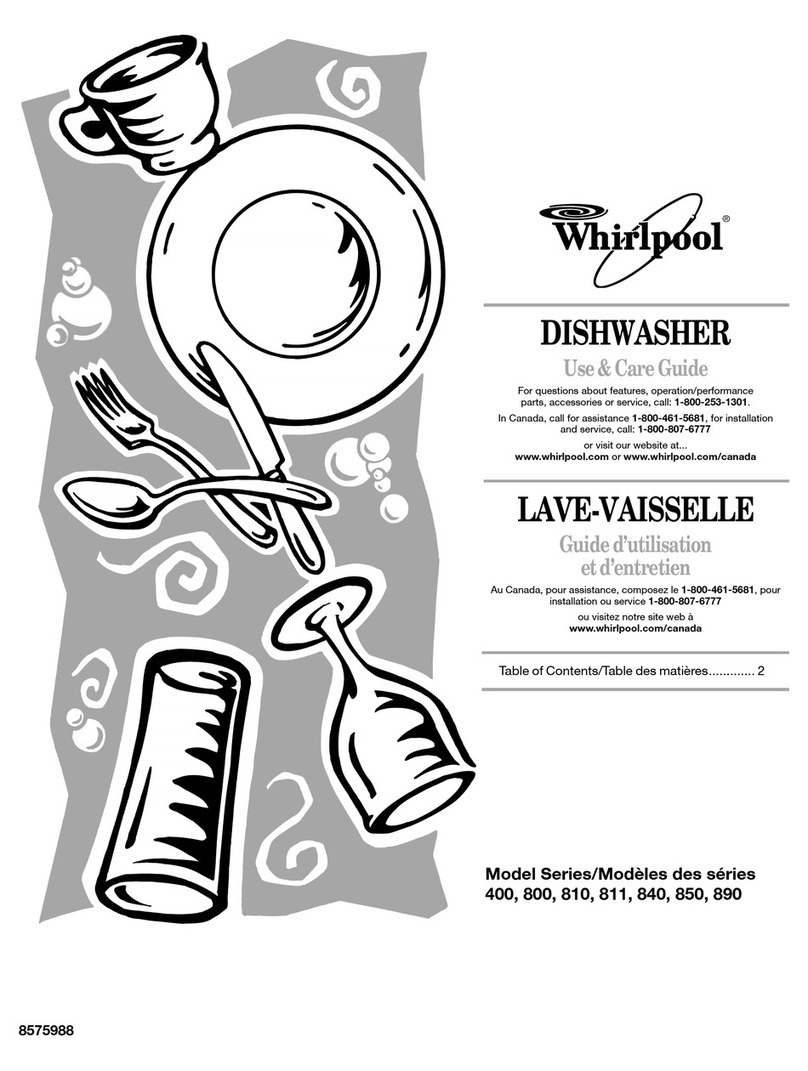 Whirlpool 800 SERIES Use and care guide