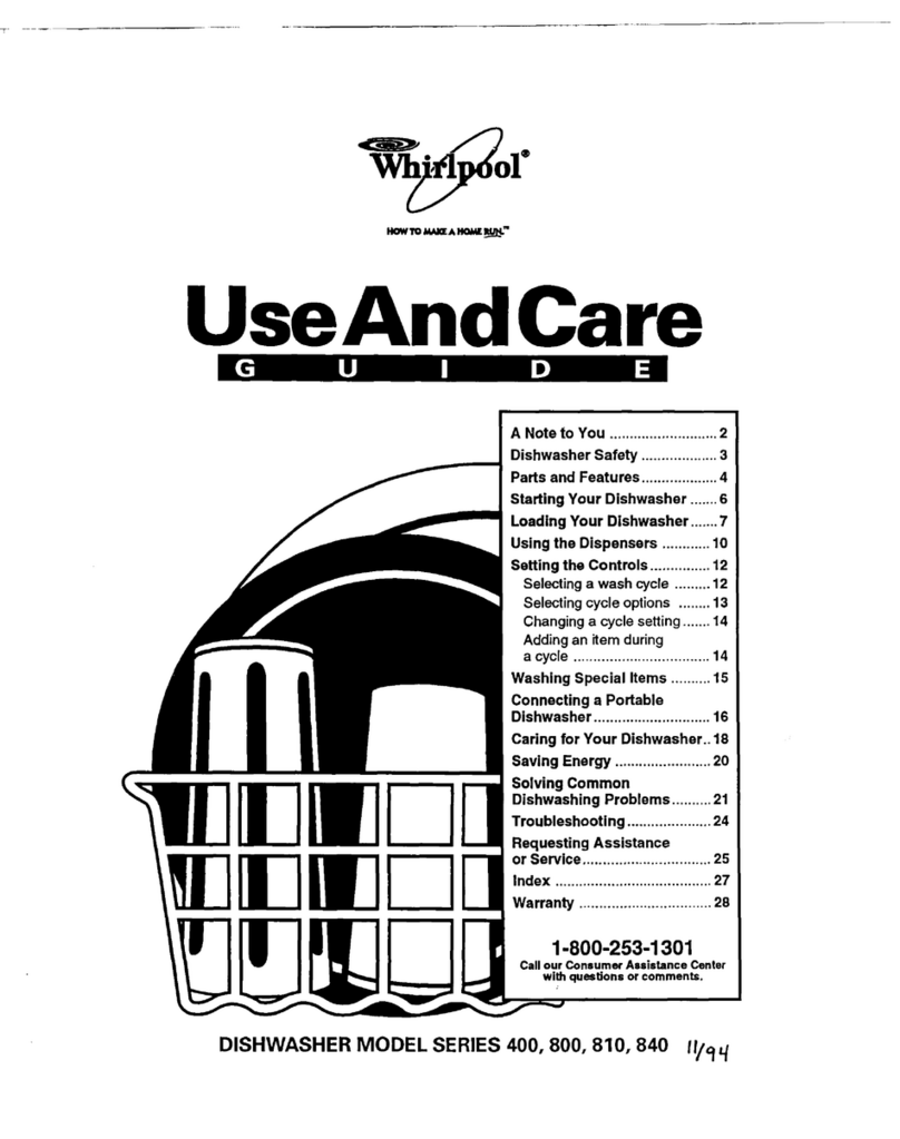 Whirlpool 400 series Use and care guide