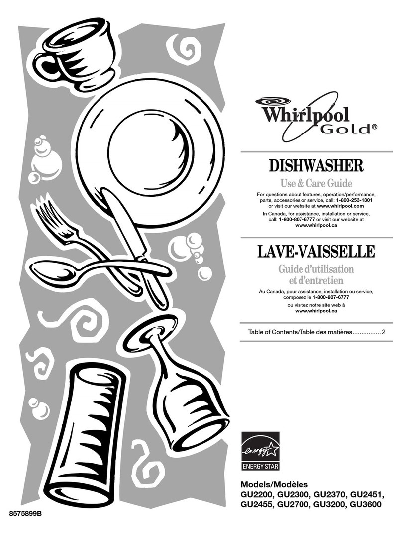 Whirlpool Gold GU2200 User manual