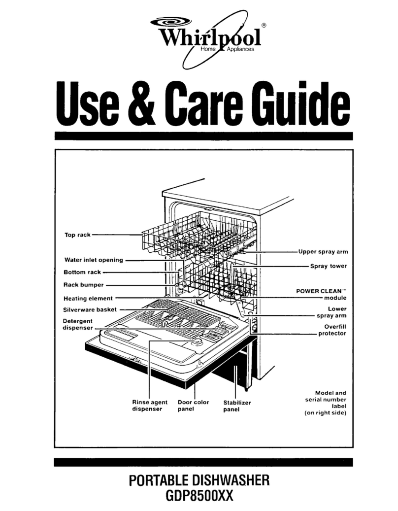 Whirlpool GDP8500XX Use and care guide