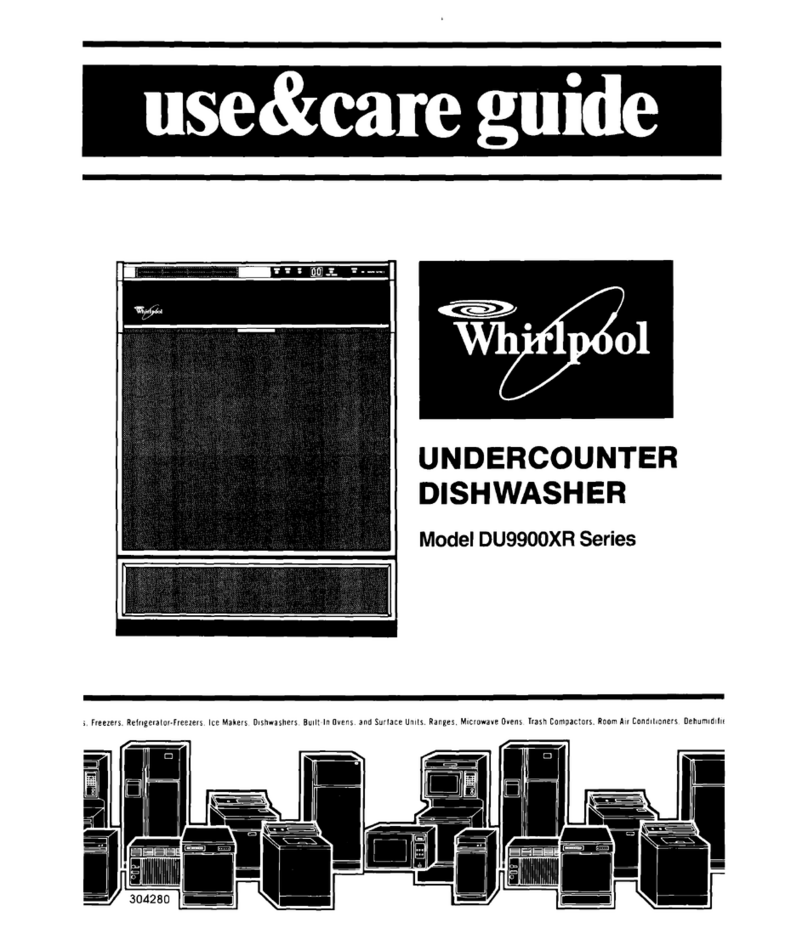 Whirlpool DU9900XR Series User manual
