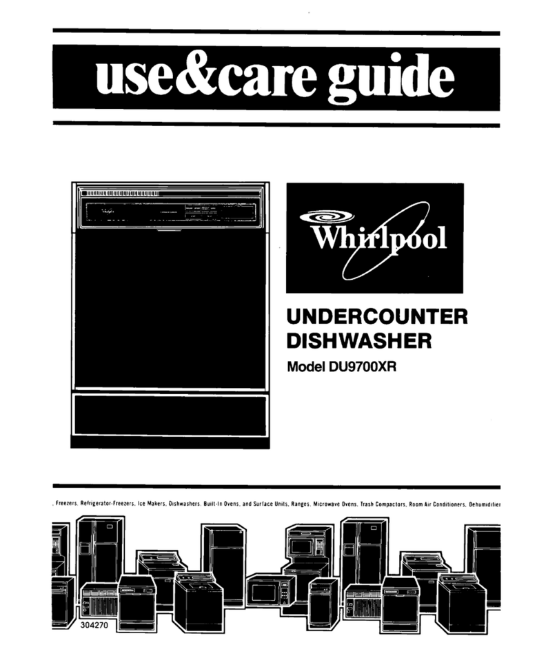 Whirlpool DU9700XR User manual
