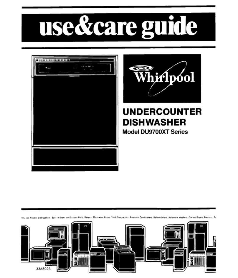 Whirlpool DU9700XT Series Use & care guide