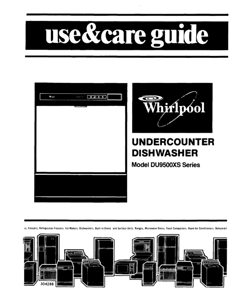 Whirlpool DU95OOXS Series User manual